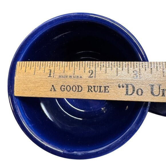2 X Fiestaware Cobalt Blue Coffee Mugs O -Ring Handle- Homer Laughlin HLC USA - Picture 5 of 10